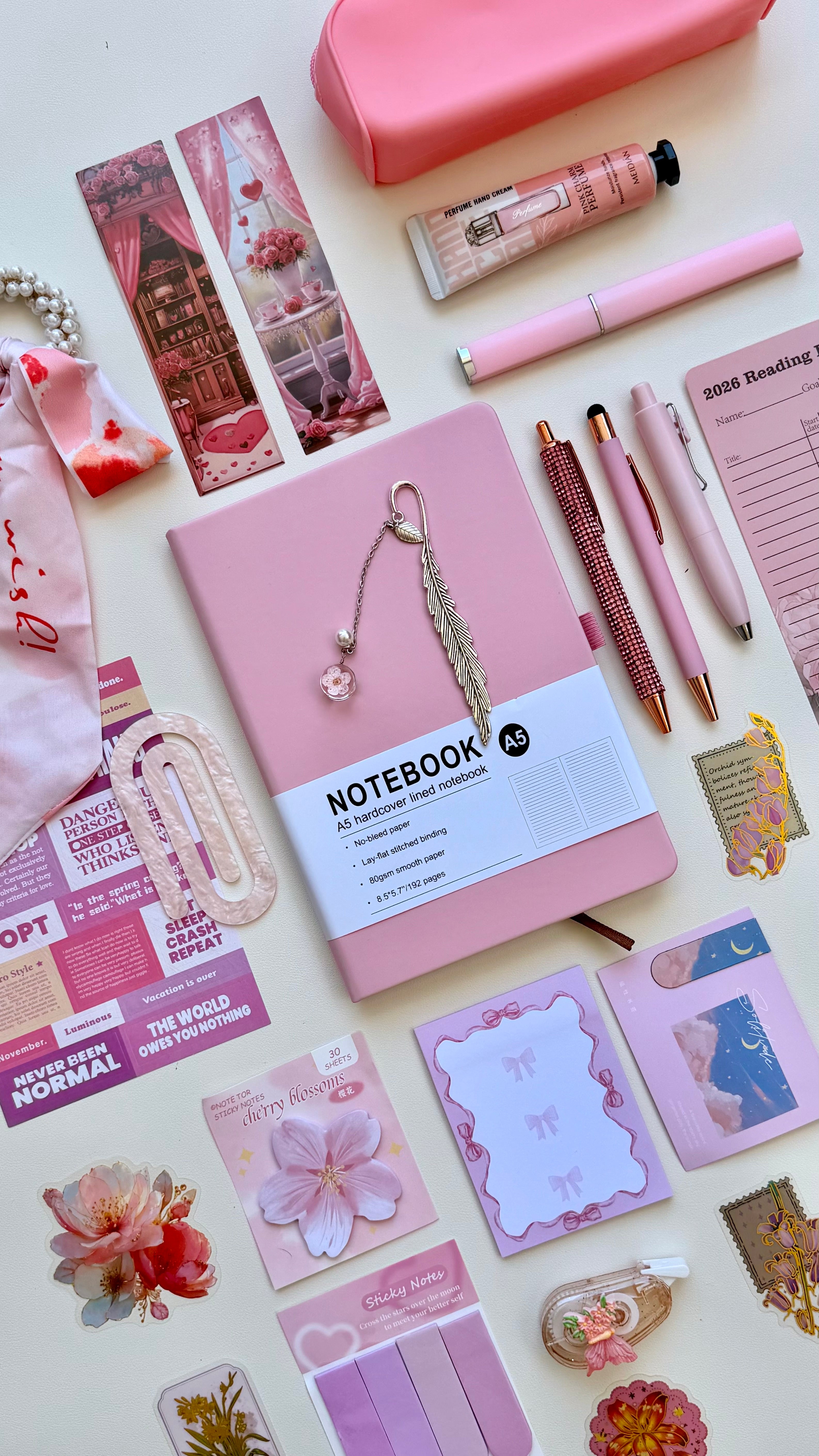 💞 Macaroni Pink Bookish Bundle
