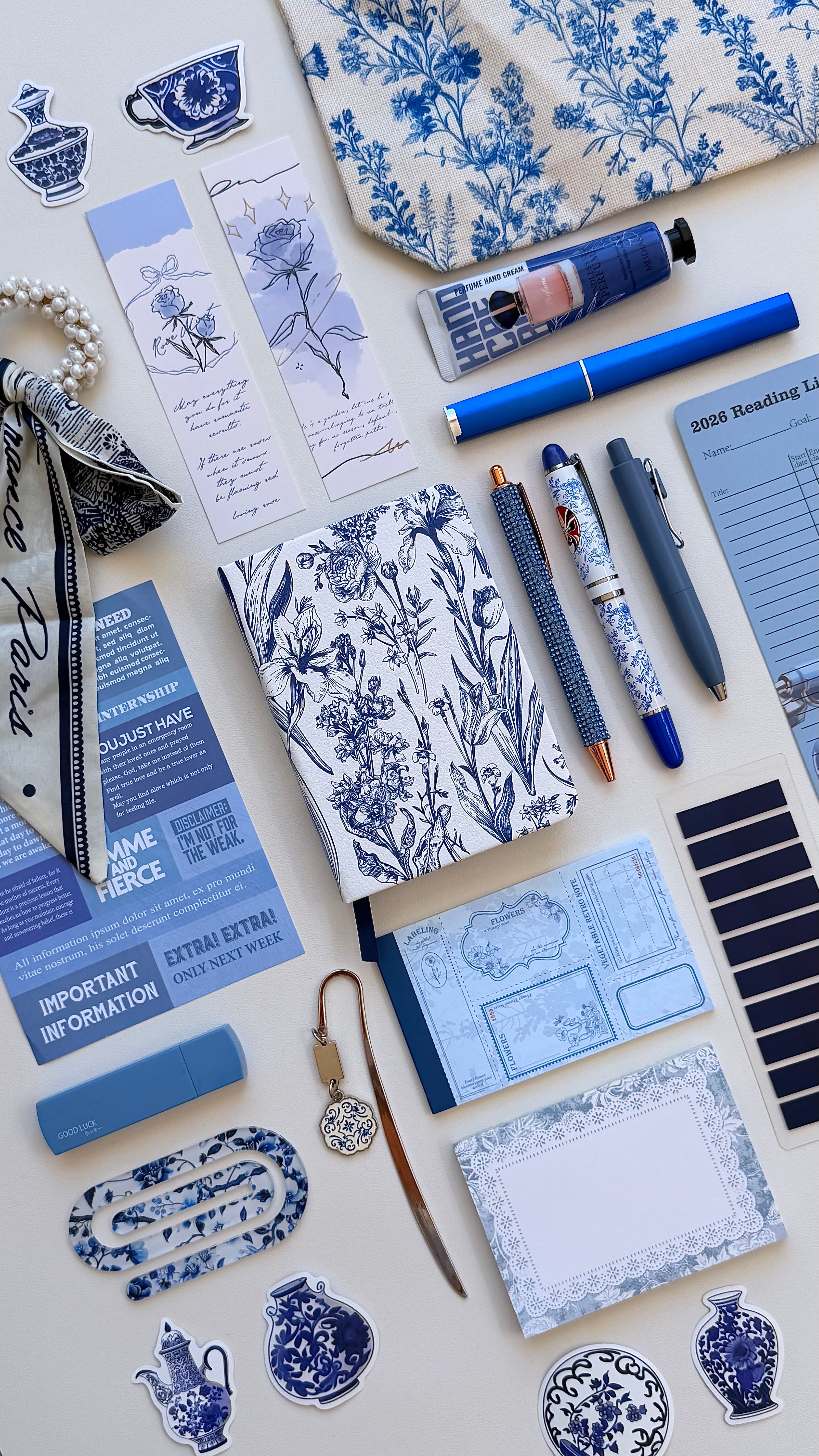 💎 Toile de Jouy Luxury Bookish Bundle