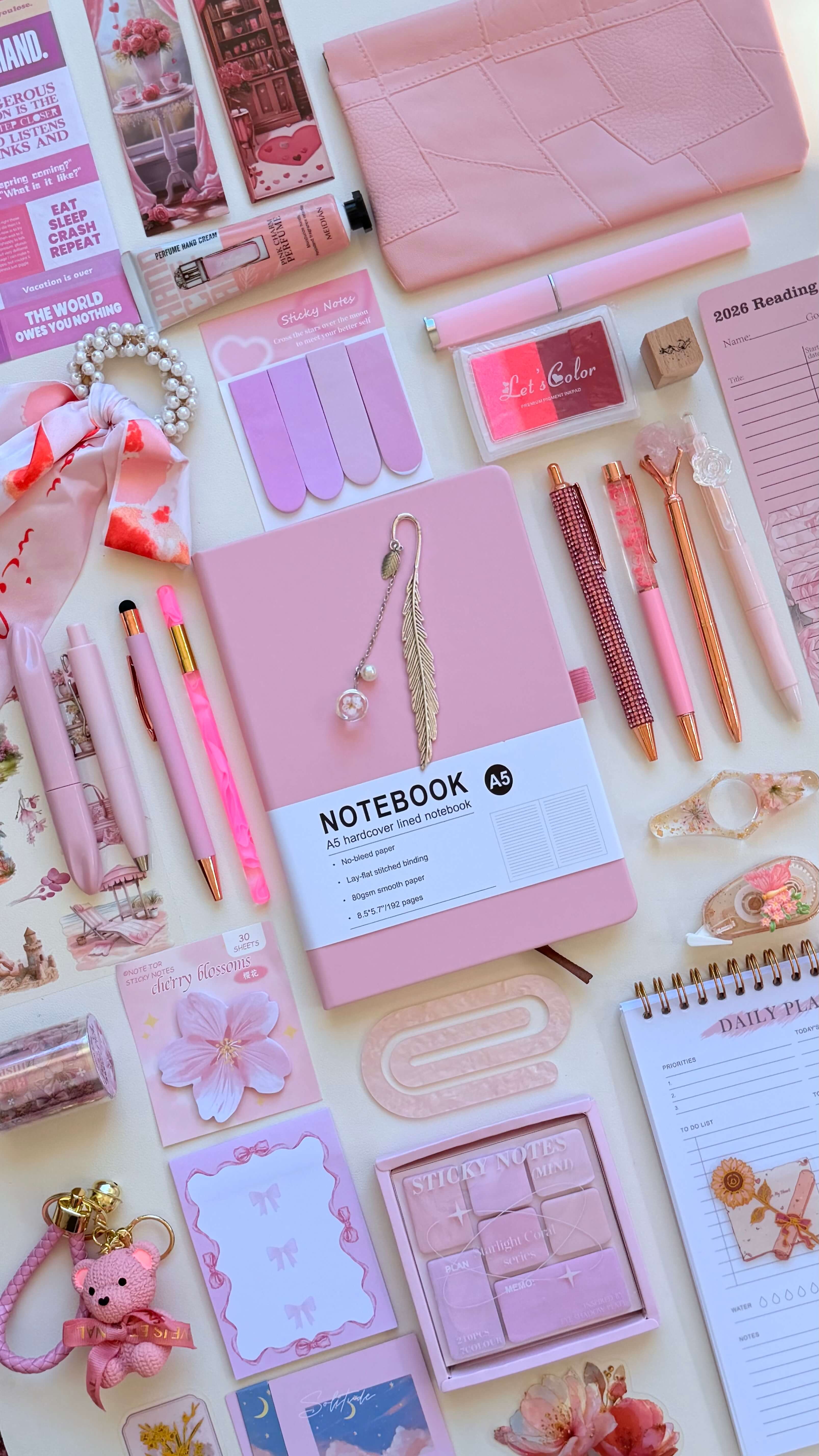💞 Macaroni Pink Bookish Bundle